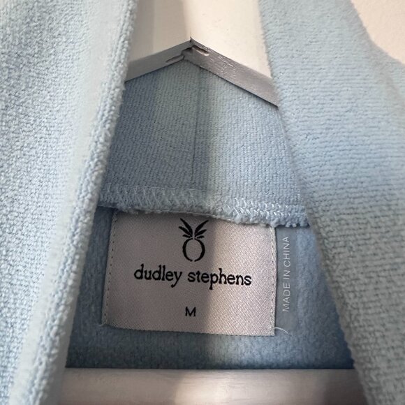 Dudley Stephens Park Slope Vello Fleece Turtleneck Pullover Ice Blue Size M - Picture 5 of 8